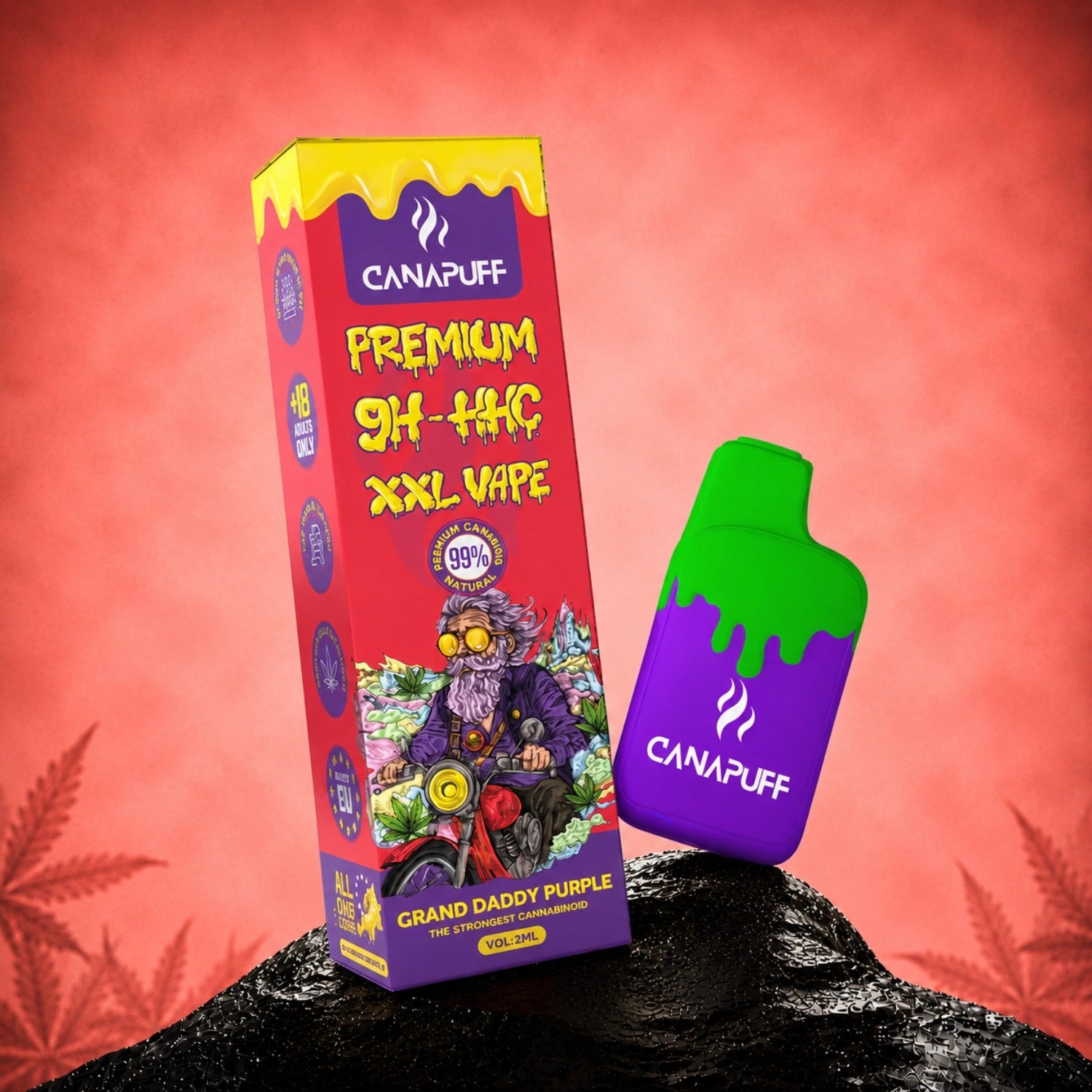 9H-HHC XXL Vape Grand Daddy Purple %99 2ml