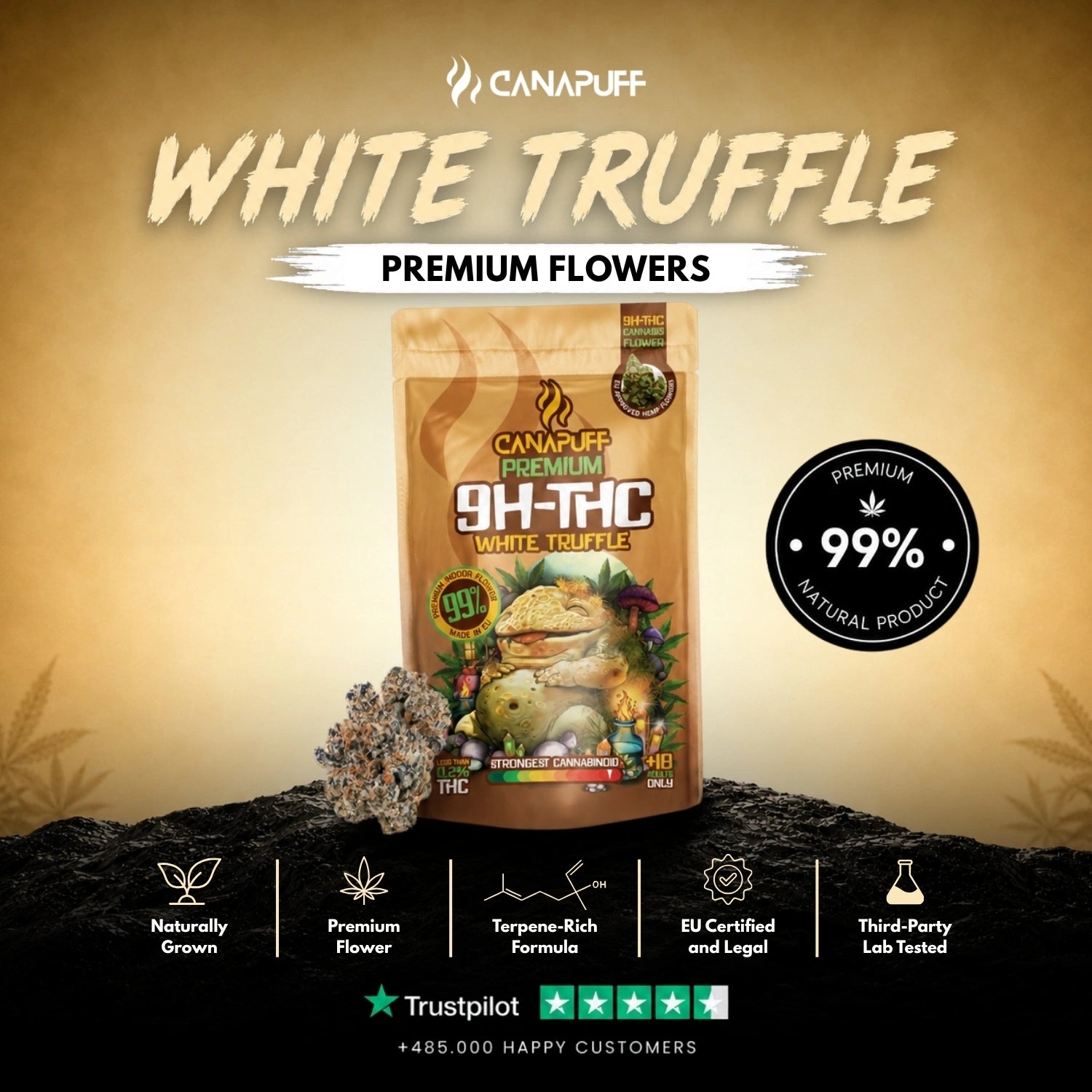9H-THC Fleurs White Truffle 99%