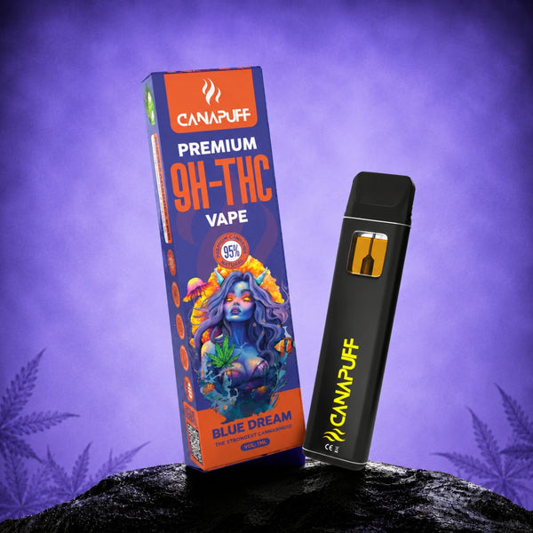 Canapuff 9H-THC Vape Blue Dream 95% 1ml engangspen