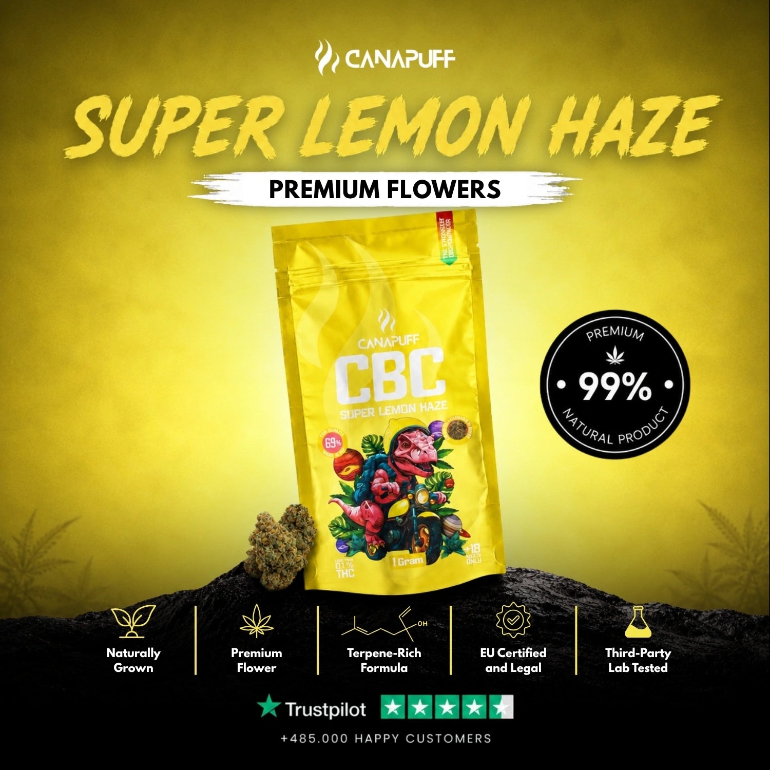 CBC Fleurs Super Lemon Haze 69 %