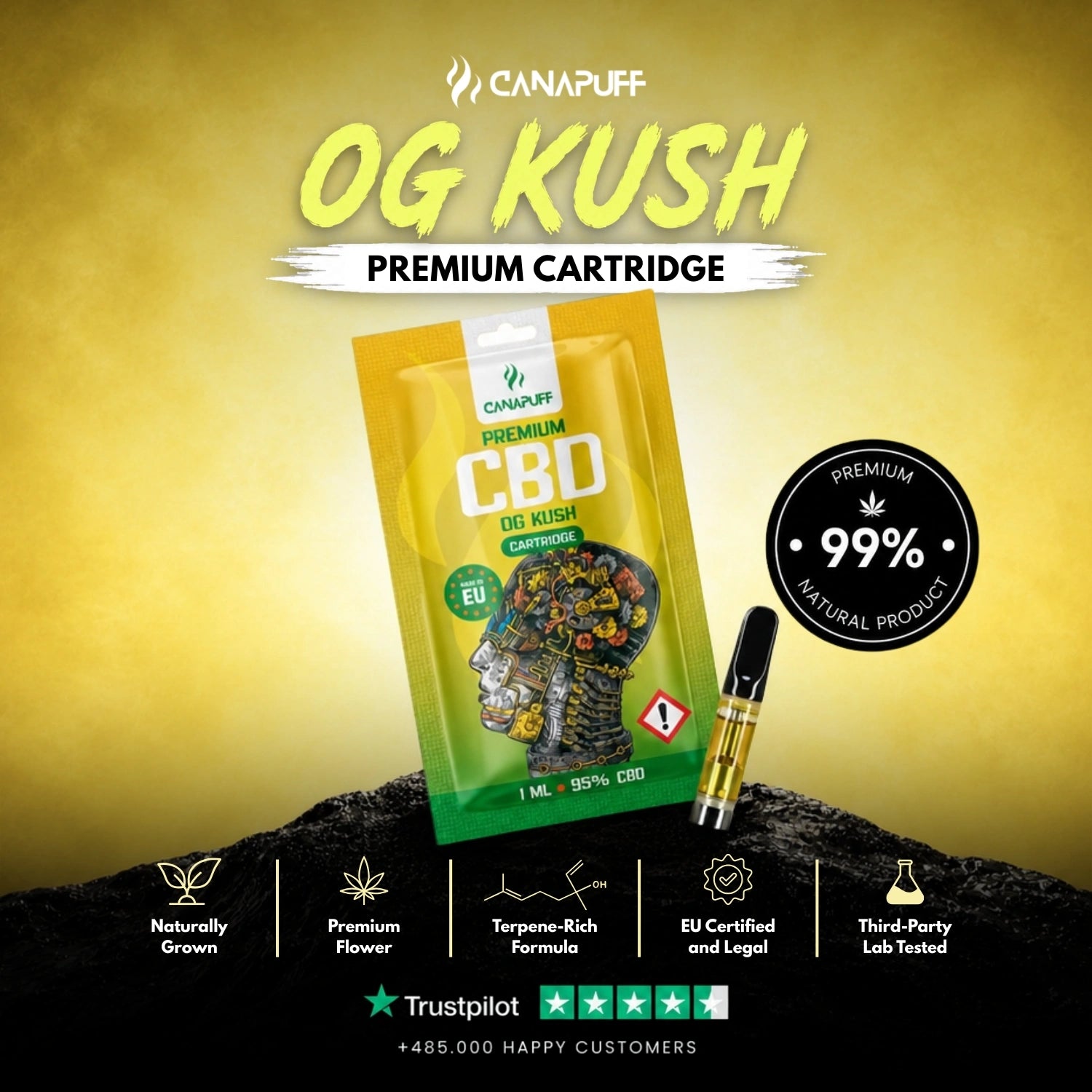 CBD Cartouche OG Kush 95 %