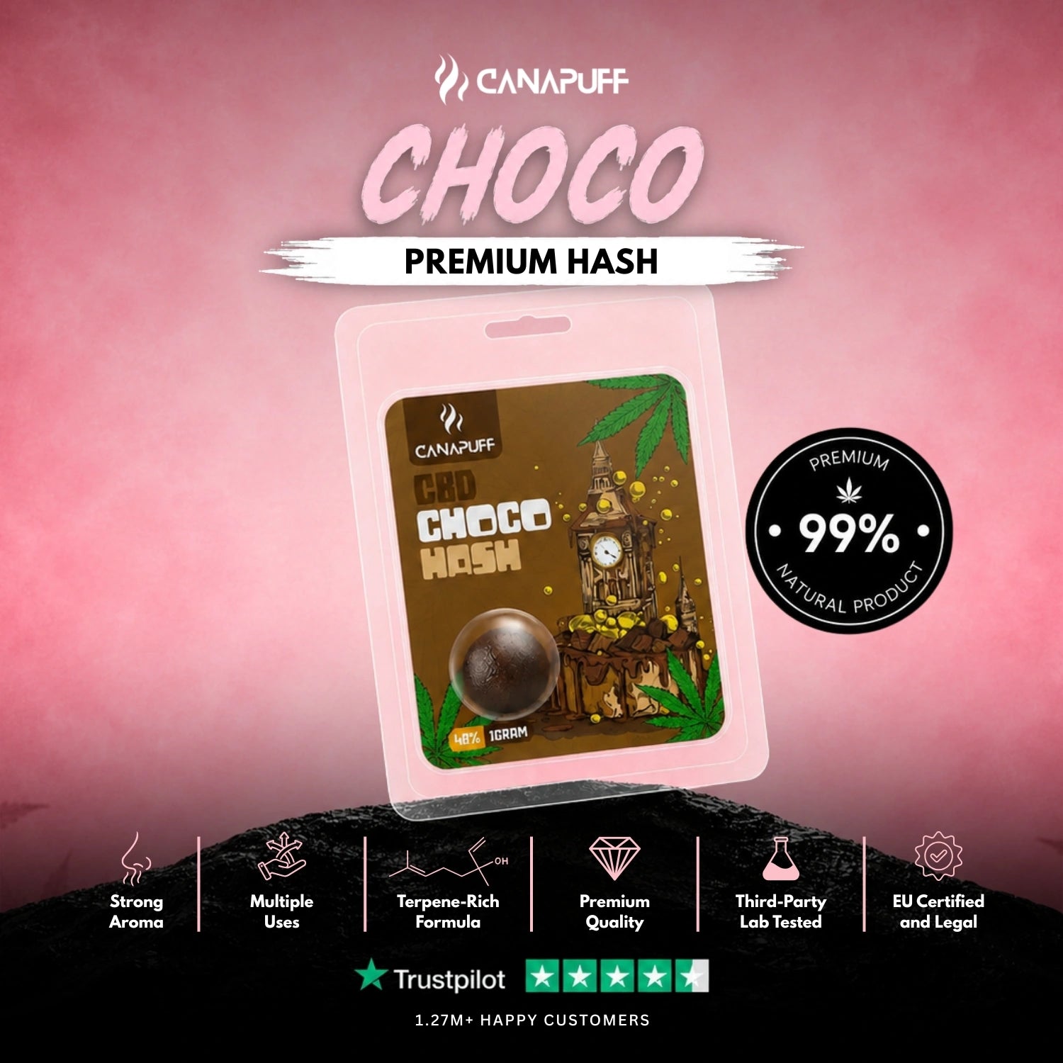CBD hash Choco 60 %