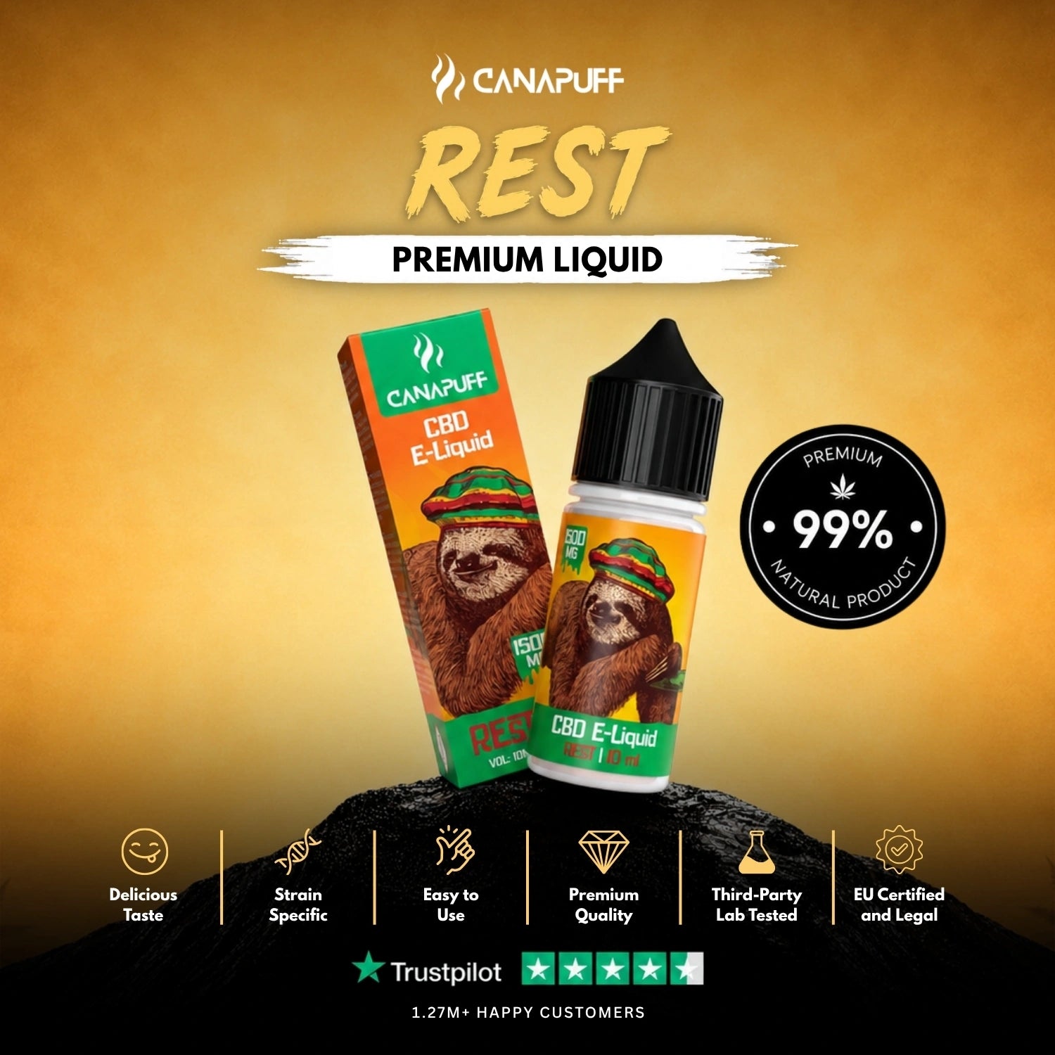 CBD liquid Reste 1,500 mg