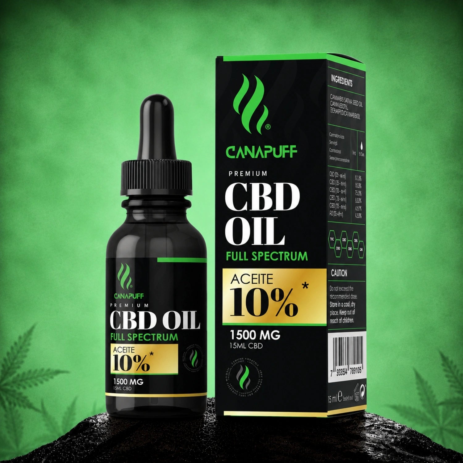 CBD Ulei cu spectru complet 10% 15 ml