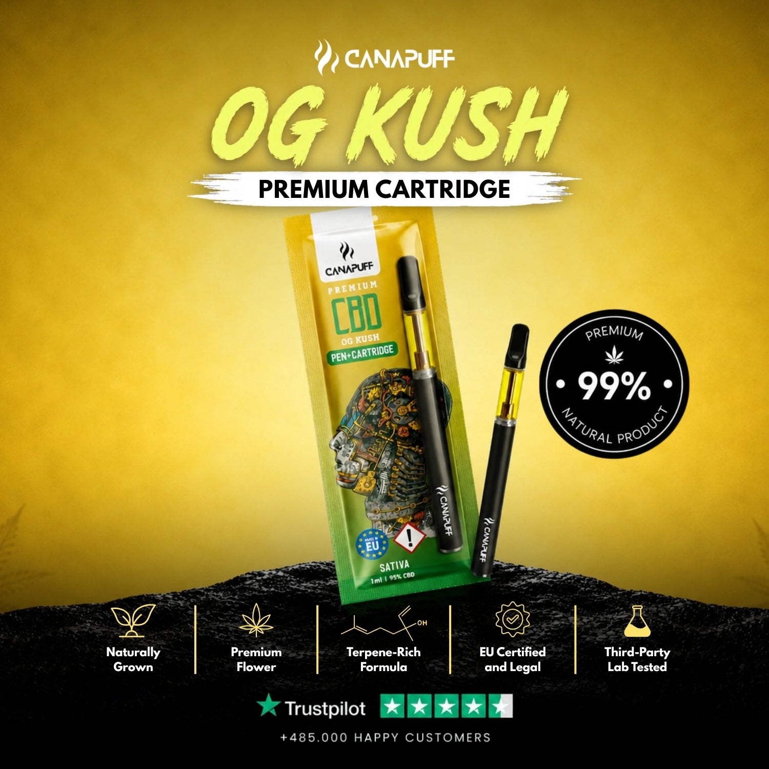 CBD Pen+Cartouche OG Kush 95 %