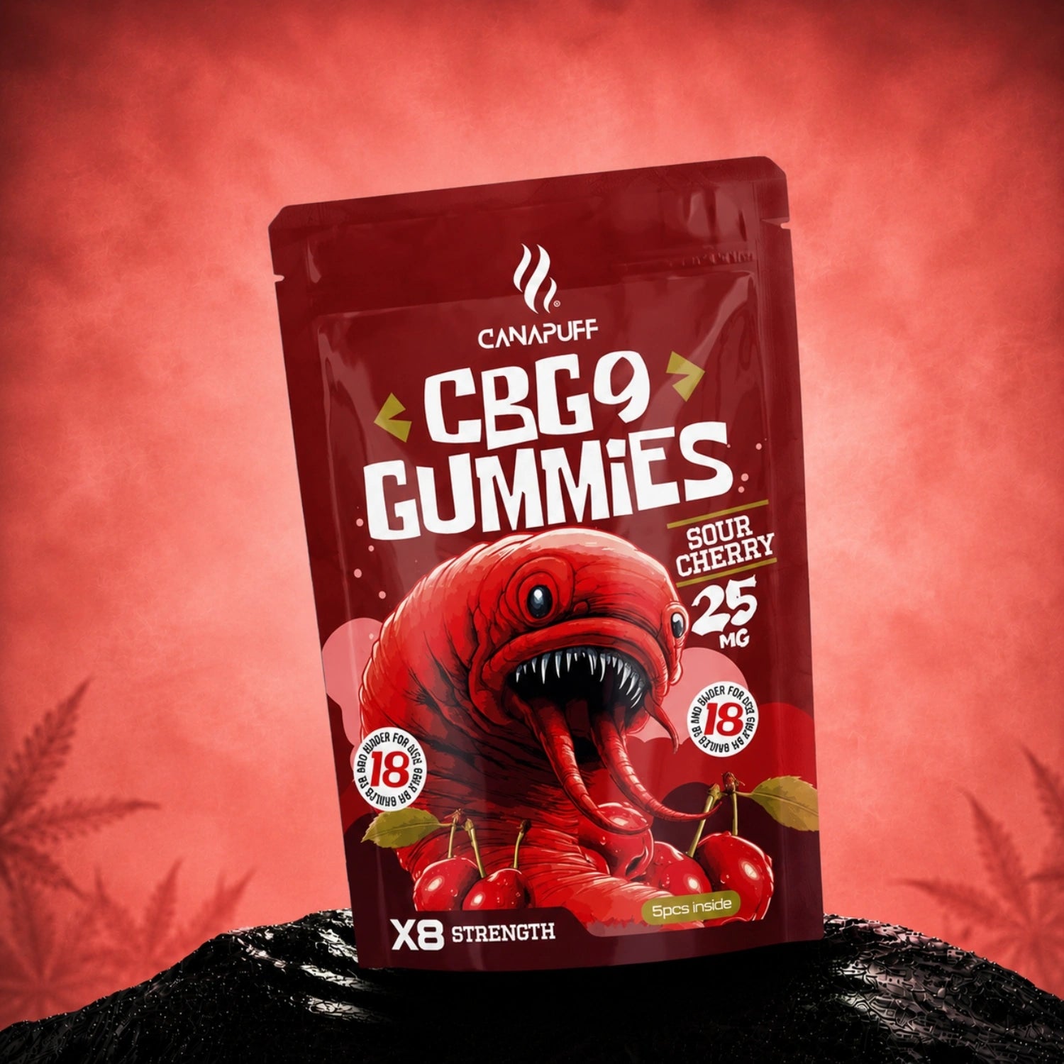 CBG9 Gummies Sour Cherry