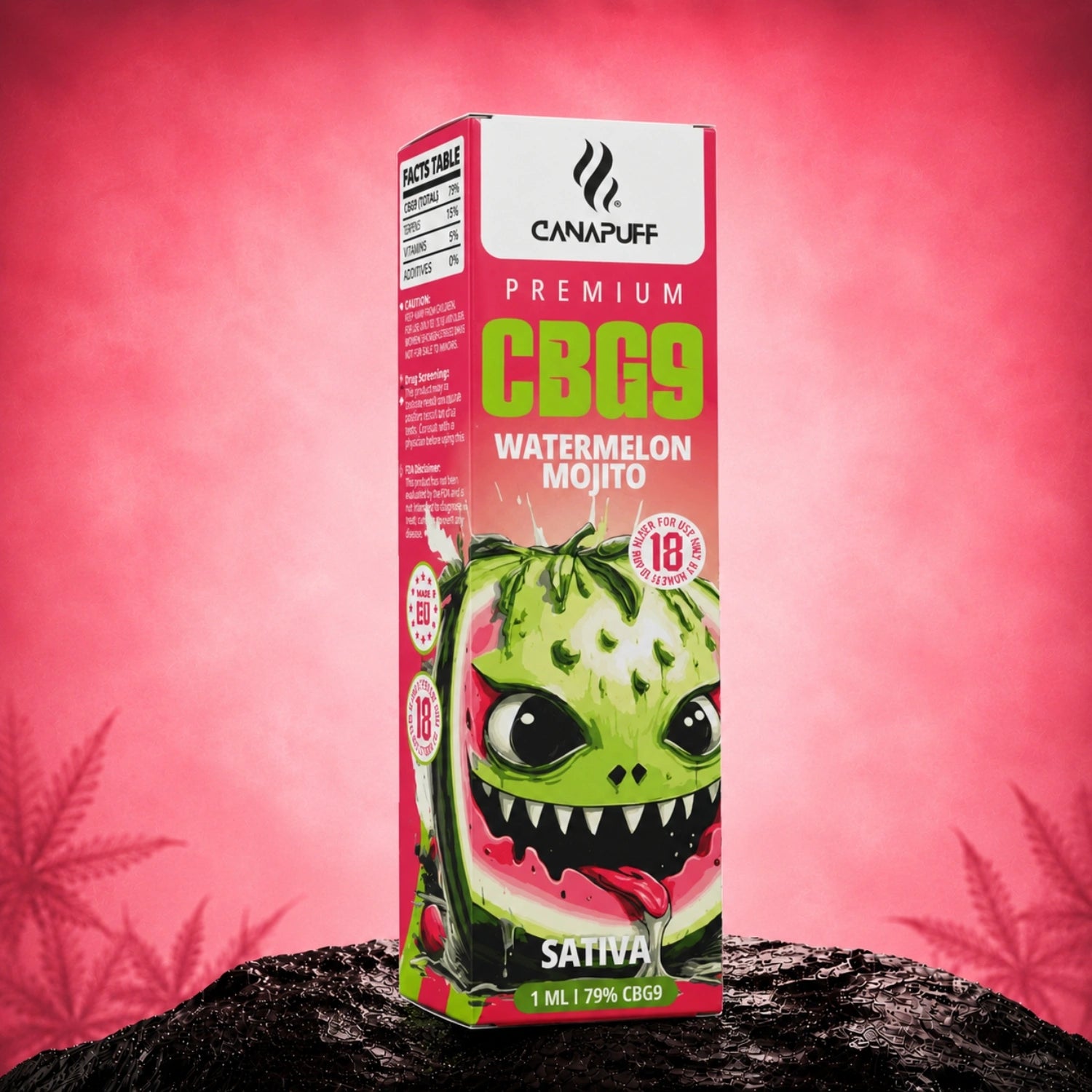 CBG9 Vape Watermelon Mojito 79% 1 мл