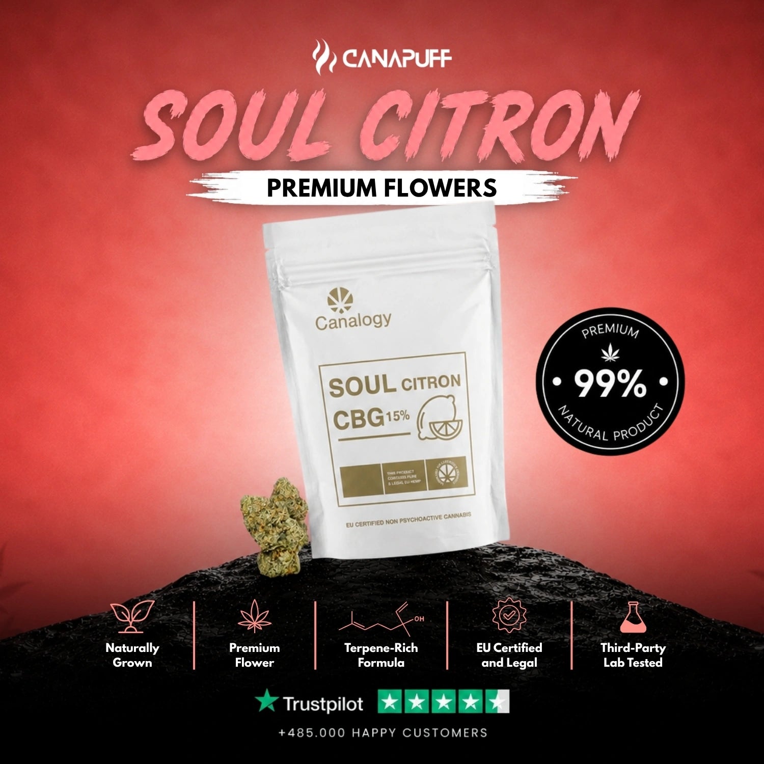 CBG Fleurs Citron Soul 15 %