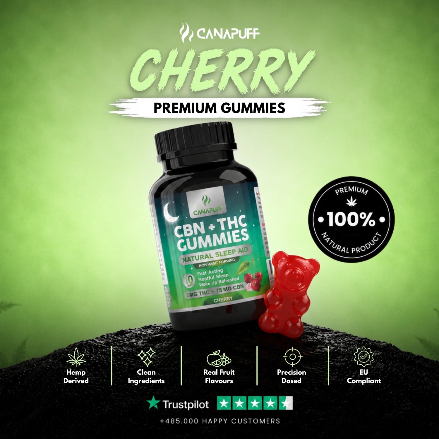CBN+THC Gummies Cerise