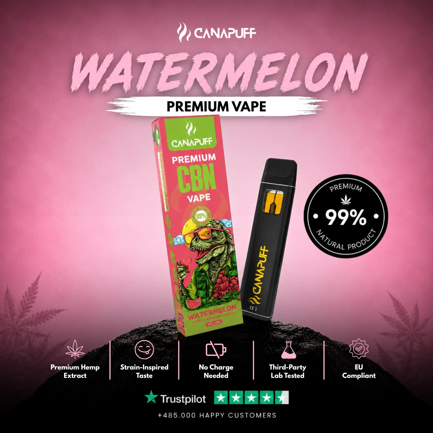 CBN Vape Pastèque 89 % 1 ml