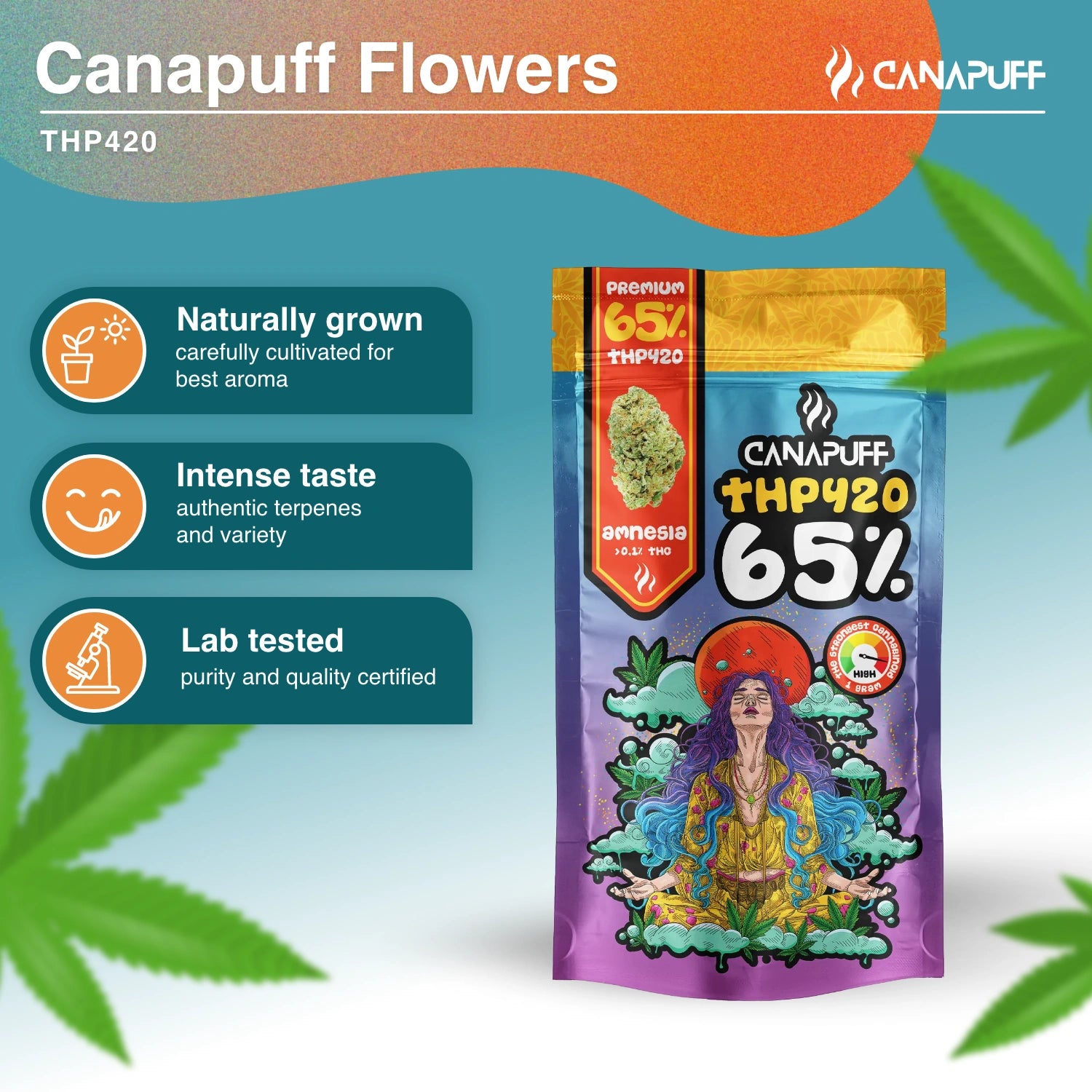 Amnesia 65% - Fleur THP420 - Canapuff