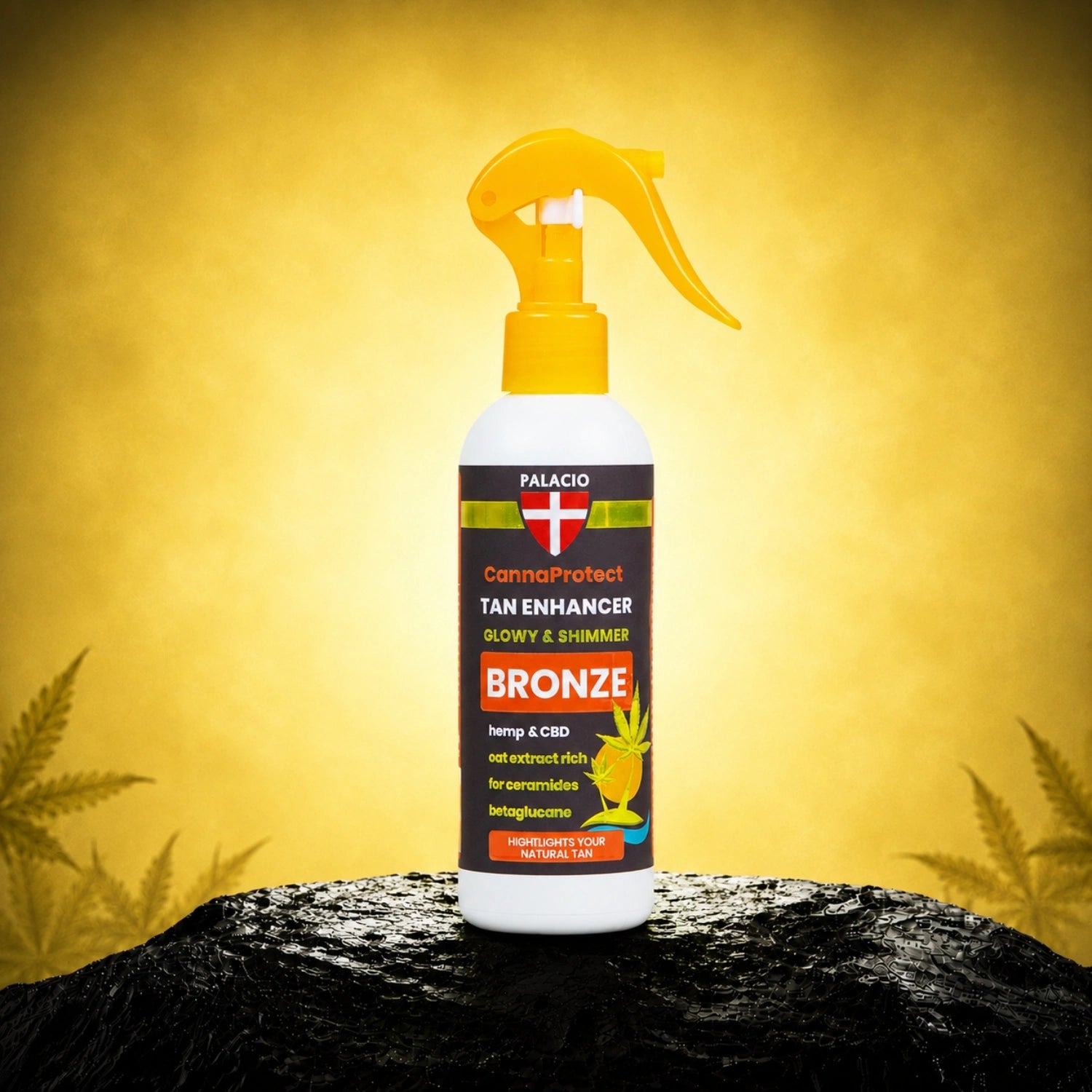 CannaProtect Lait Corporel Bronzant au Chanvre 200 ml Palacio