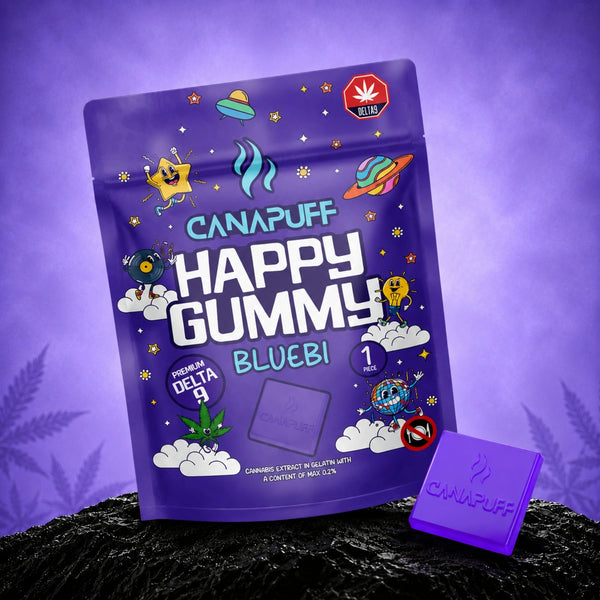 Canapuff Happy Gummy Bluebi, Delta-9 THC gumík, 1 kus