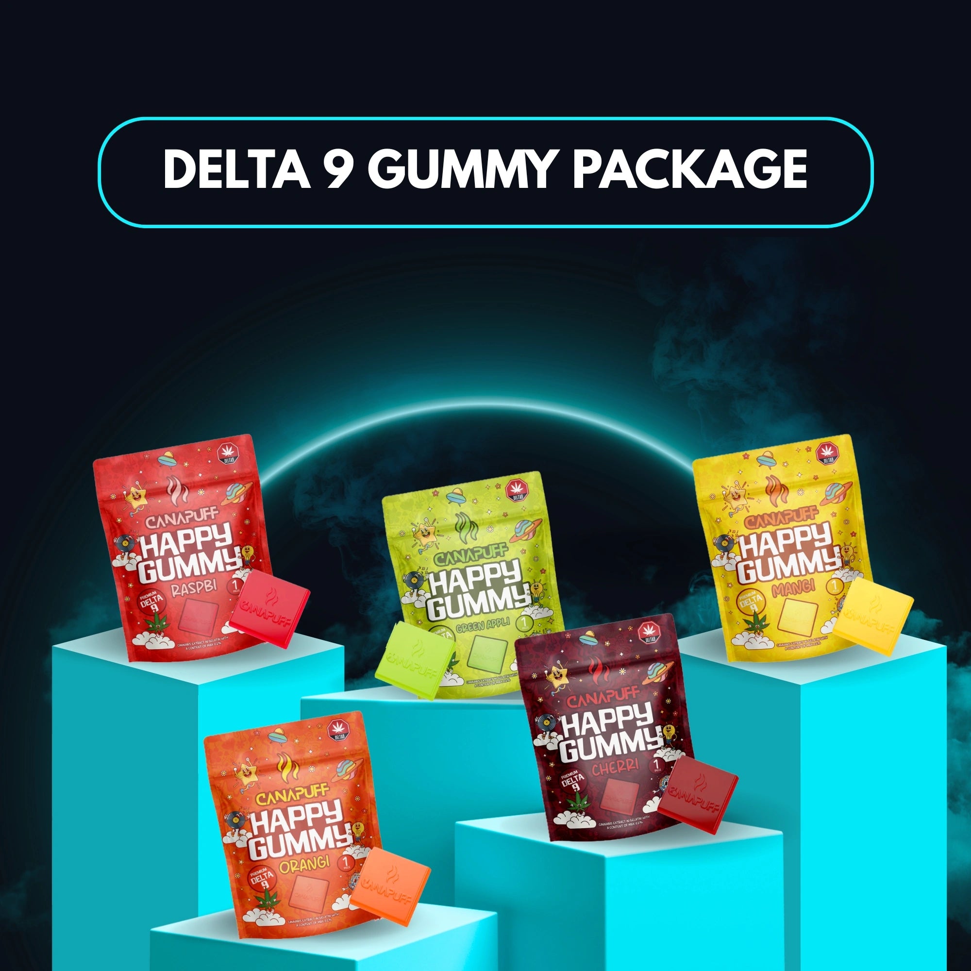 Delta 9 Gummy Pack (5 x 5 pièces)