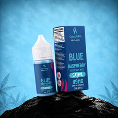 THC liquid Μπλε Σμέουρο 89 mg 30 ml