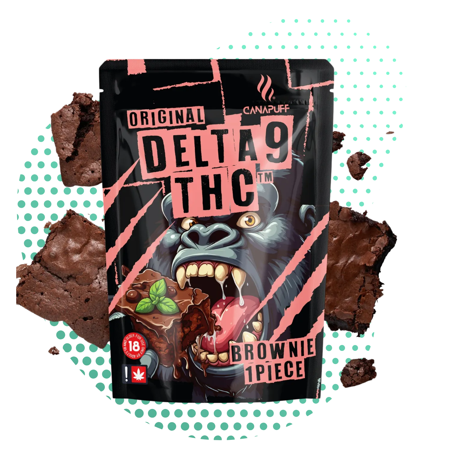 THC Brownies Delta 9 Canapuff