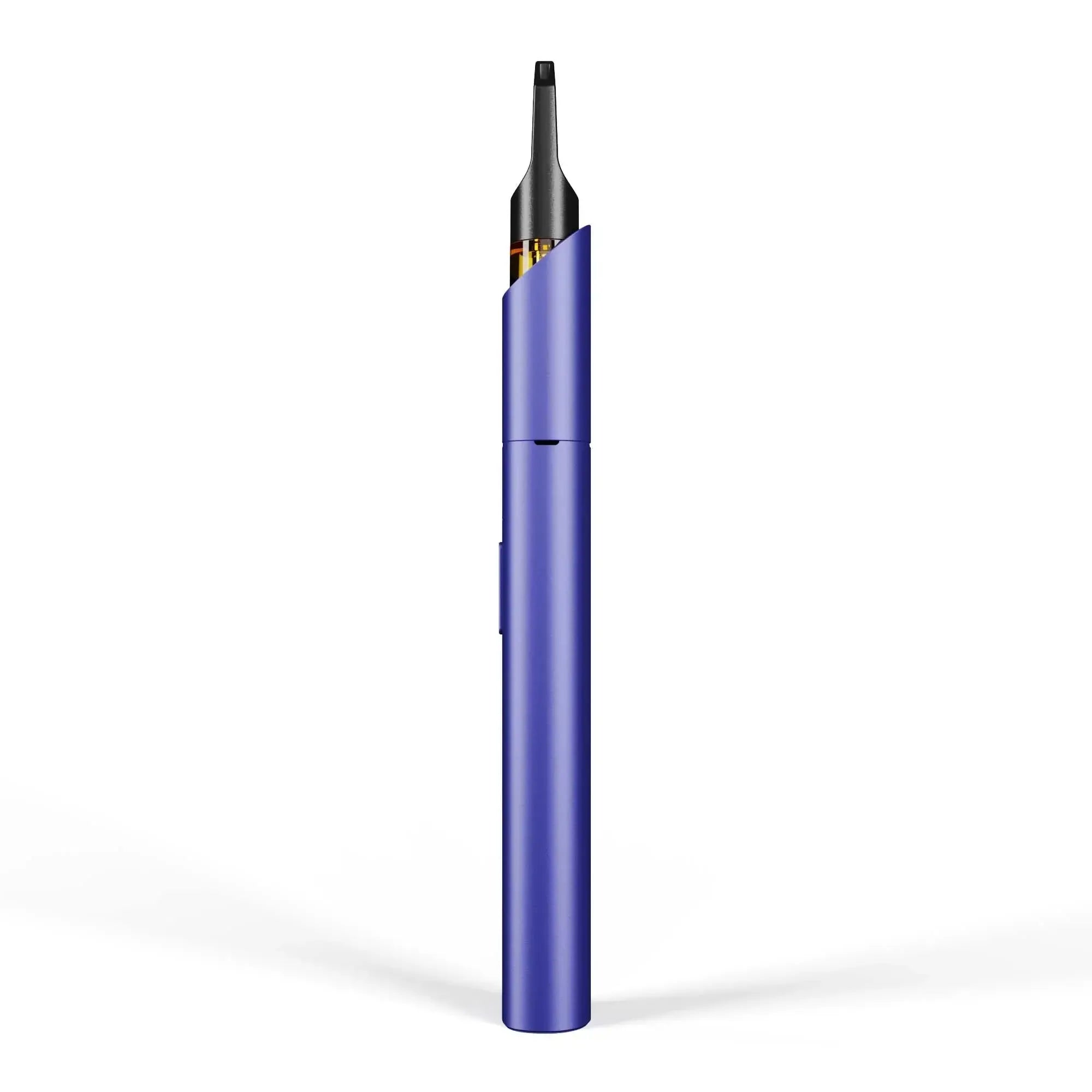 Vaper morado con diseño único y boquilla