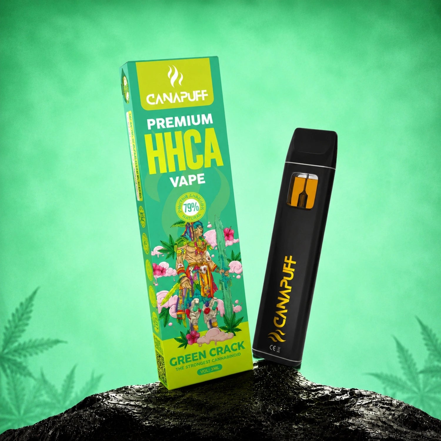 HHC-A Vape Green Crack 79% 1 ml