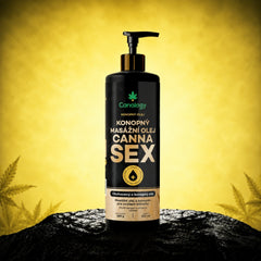 Huile de massage au chanvre Cannasex - Canalogy