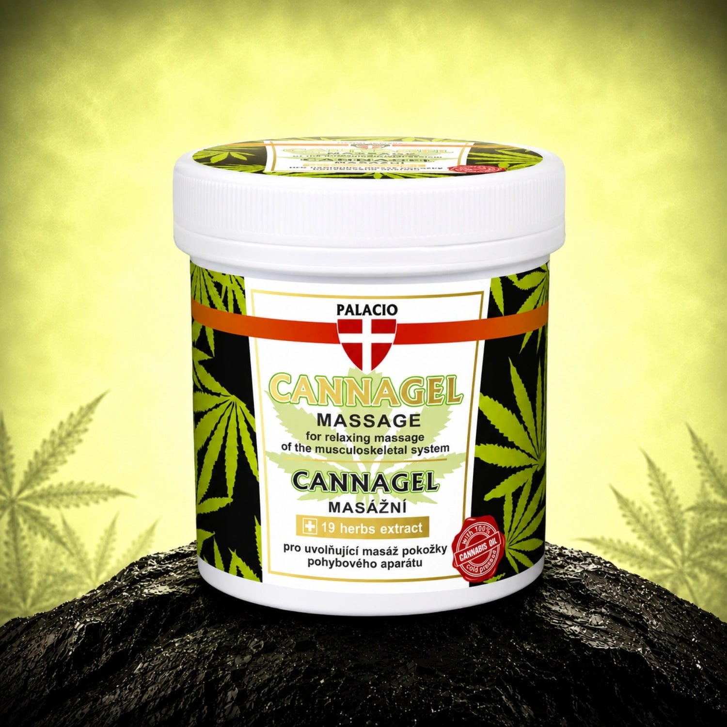 Gel de massage au chanvre CANNAGEL 250 ml - Palacio