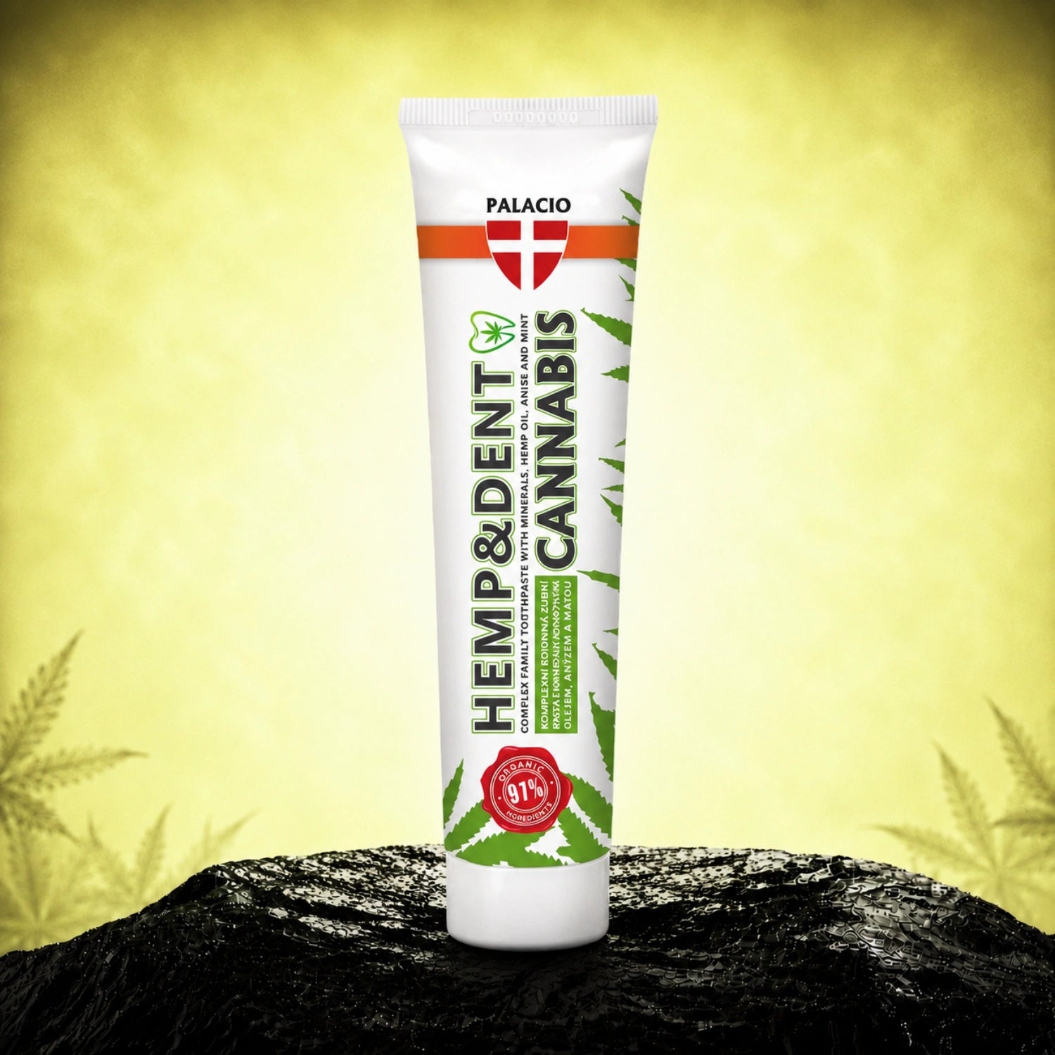 Dentifrice au chanvre HEMP & DENT 75 g - Palacio