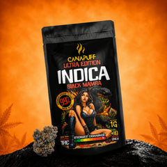 Canapuff Indica Flowers Black Mamba Ultra Edition 99%, 1g påse