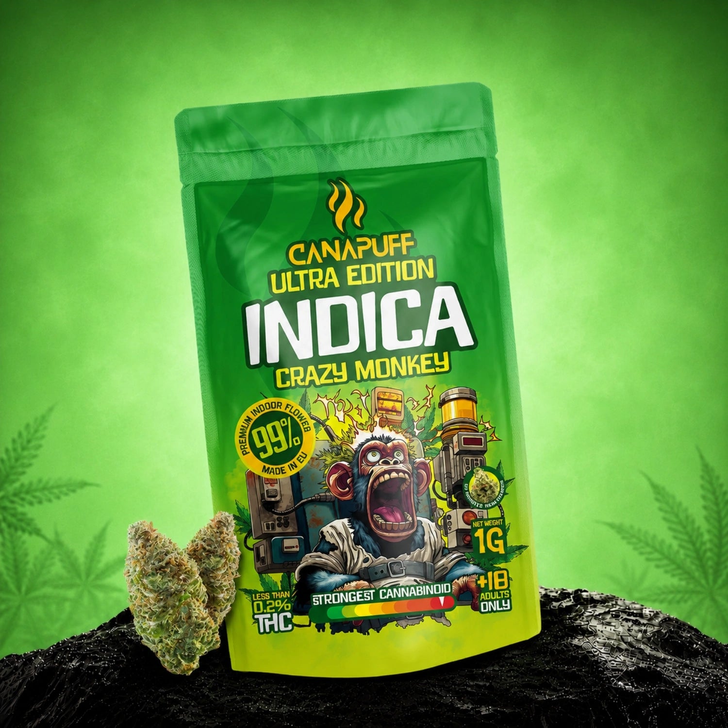 Fleurs Indica Crazy Monkey Ultra Edition 99 %