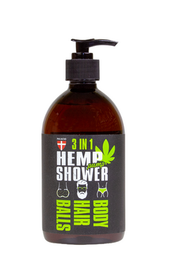 Pump 3in1 Hemp shower gel for men, 500ml - Palacio