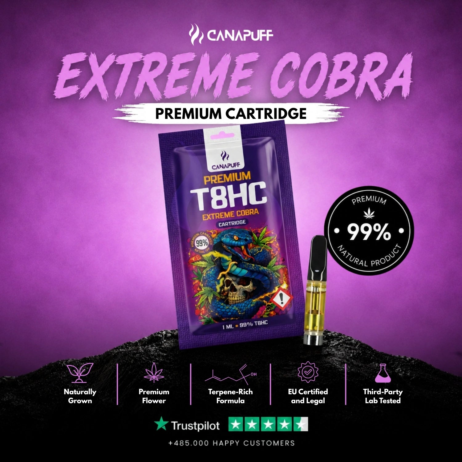T8HC Cartouche Extreme Cobra 99 %