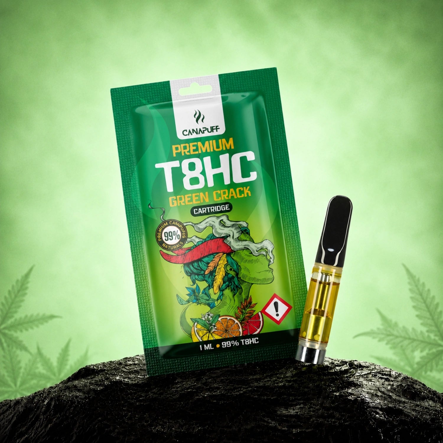 Картридж T8HC Green Crack 99%