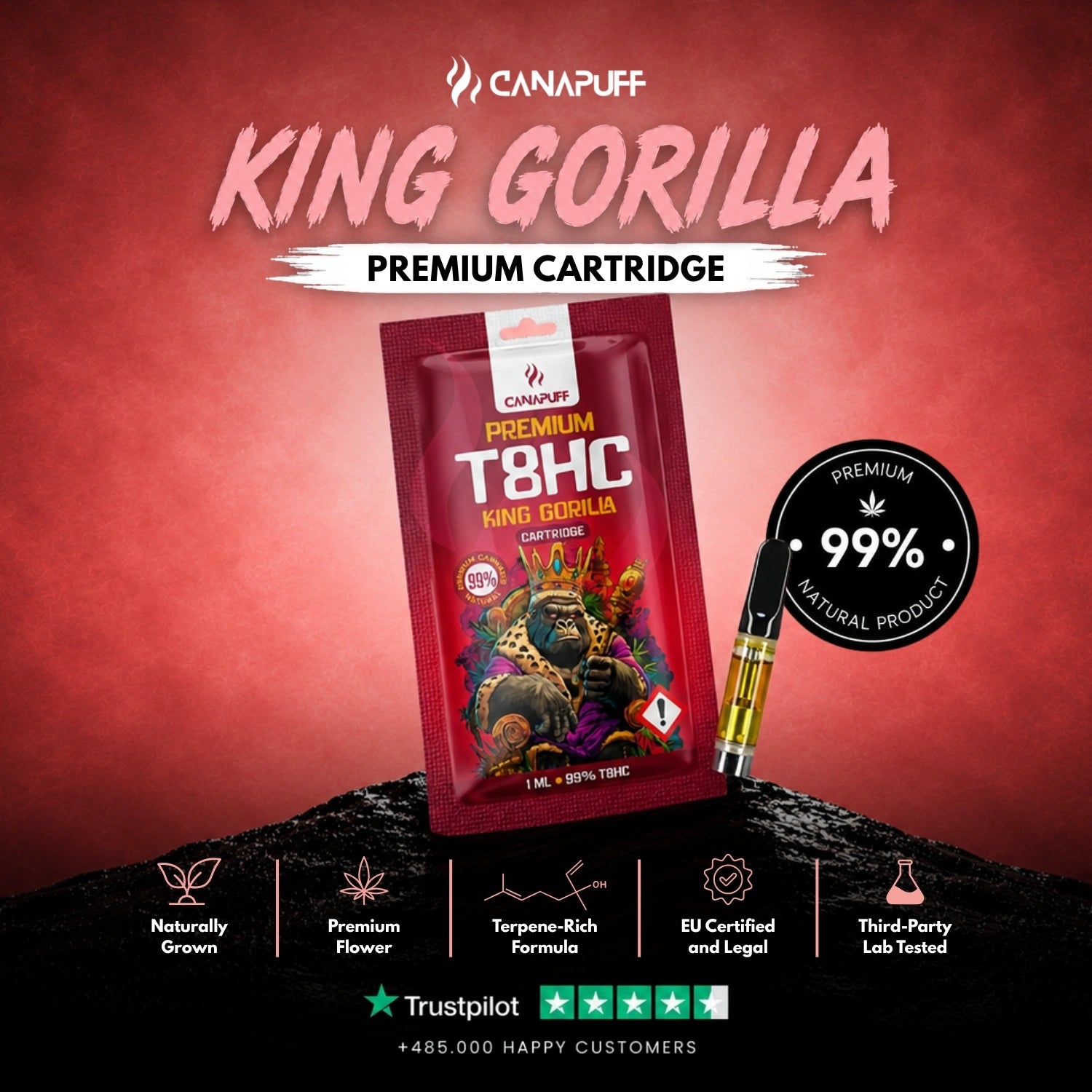 T8HC Cartouche King Gorilla 99 %