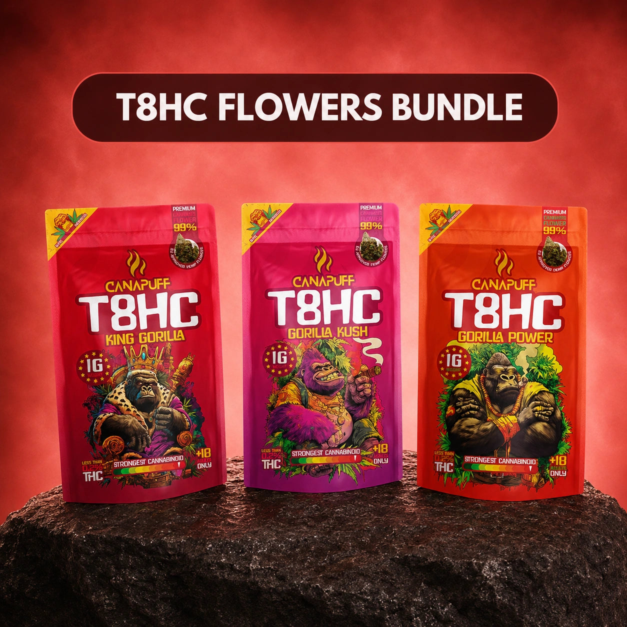 T8HC Flowers Bundle (3x1g)