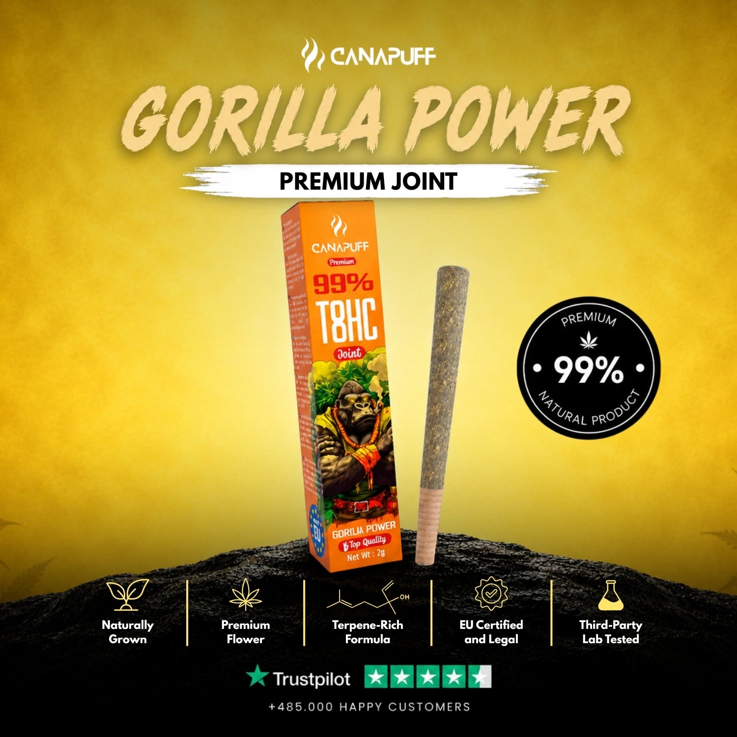 T8HC Joint Gorilla Power 99 % 2 g
