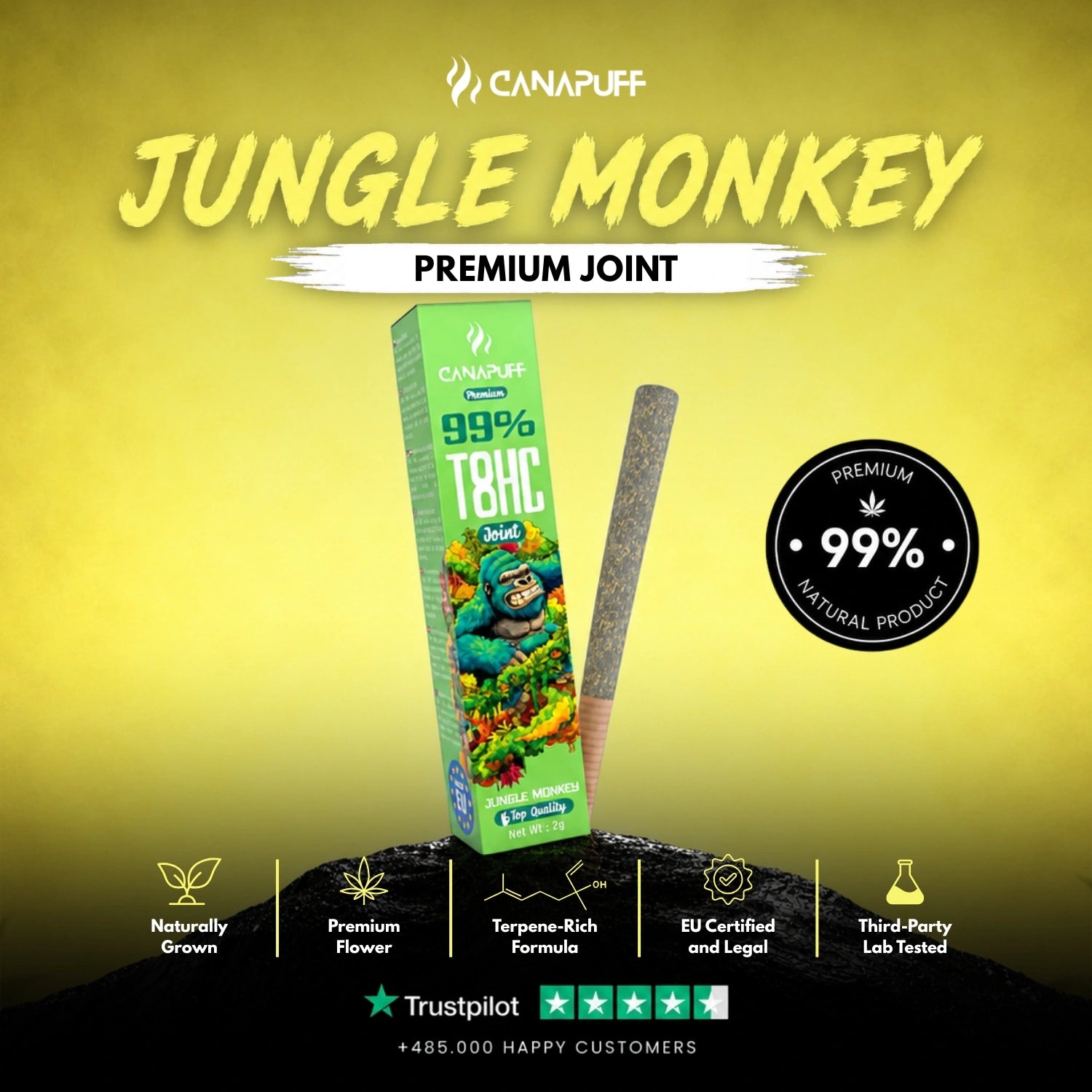 T8HC Joint Jungle Monkey 99 % 2 g