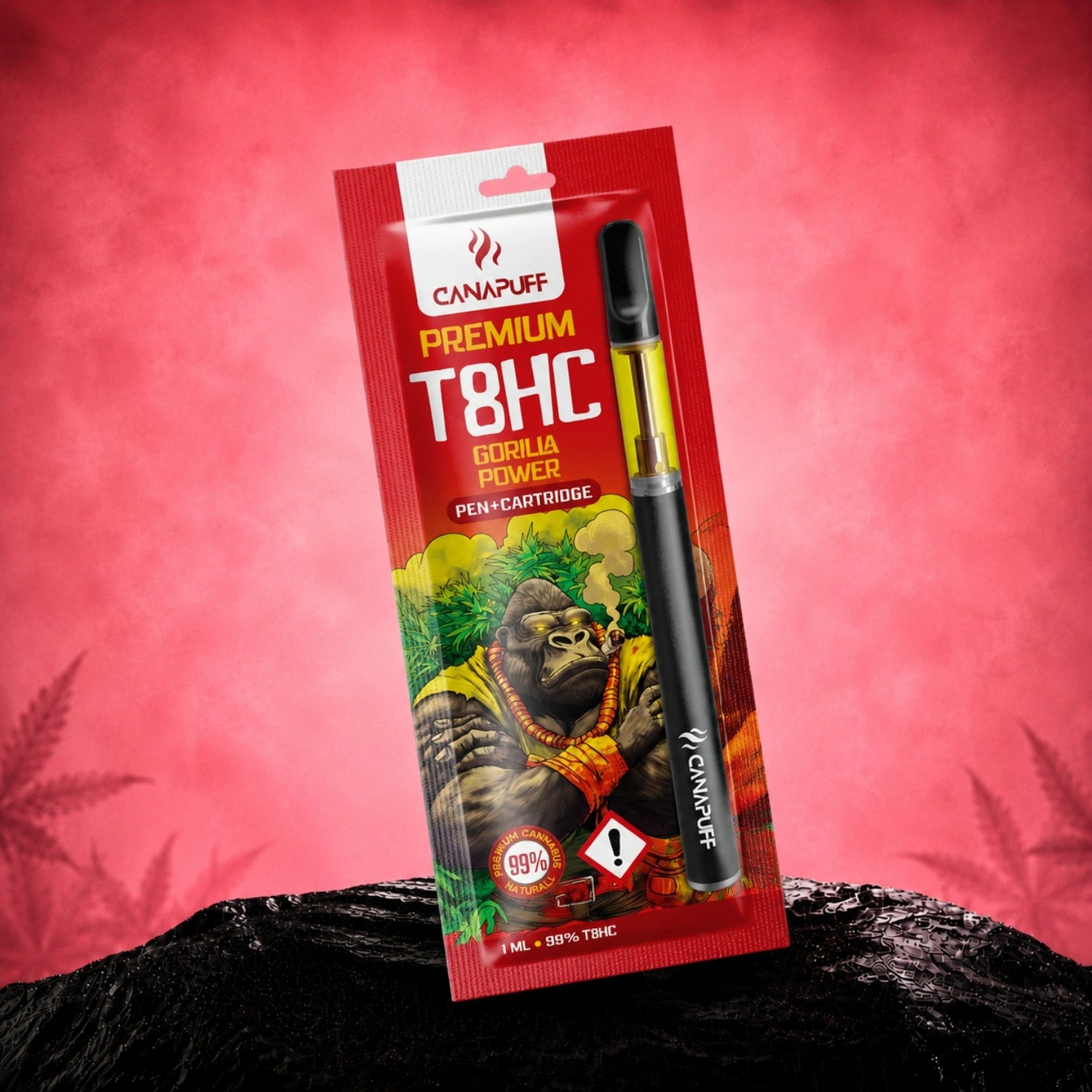 T8HC Pen+patron Gorilla Power 99%