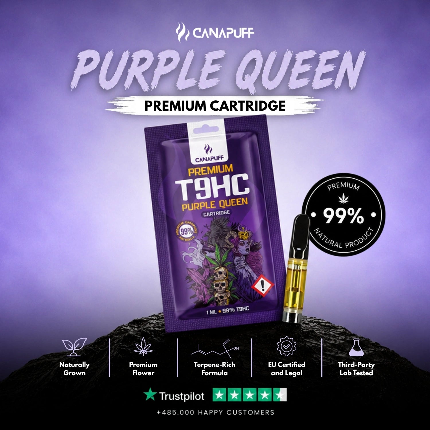 T9HC Cartouche Purple Queen 99 %