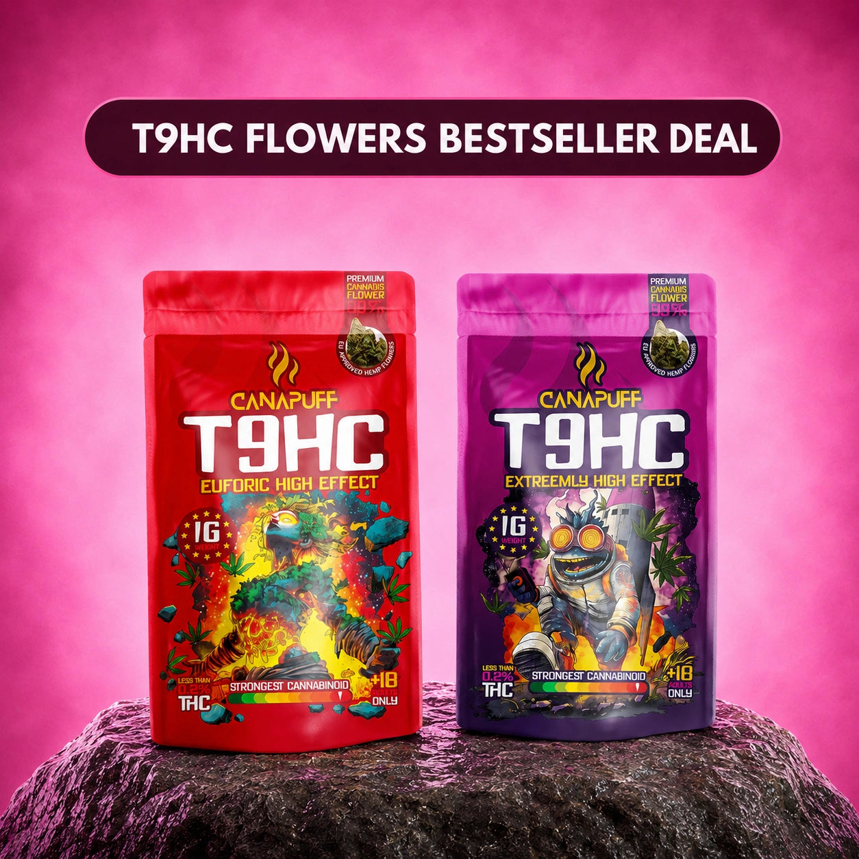 T9HC Flowers Bestseller Deal (2x1g)