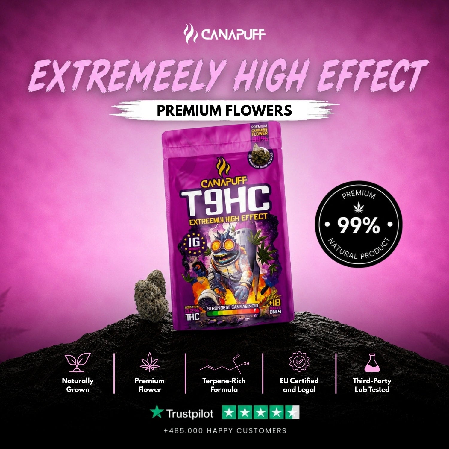 T9HC Fleurs Extreemly 99 %