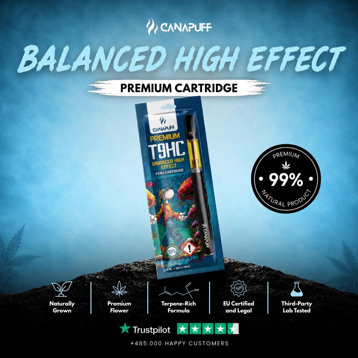 T9HC Pen + Cartouche Balanced 99 %