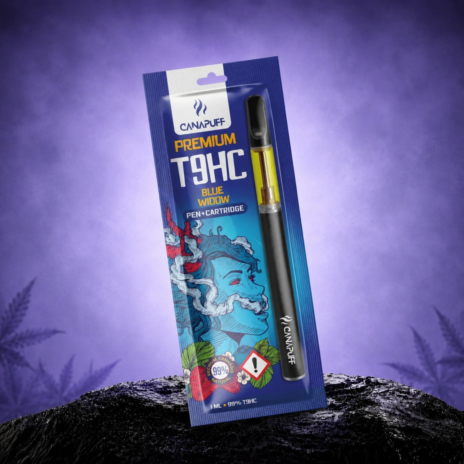 T9HC Pen+patron Blue Widow 99%