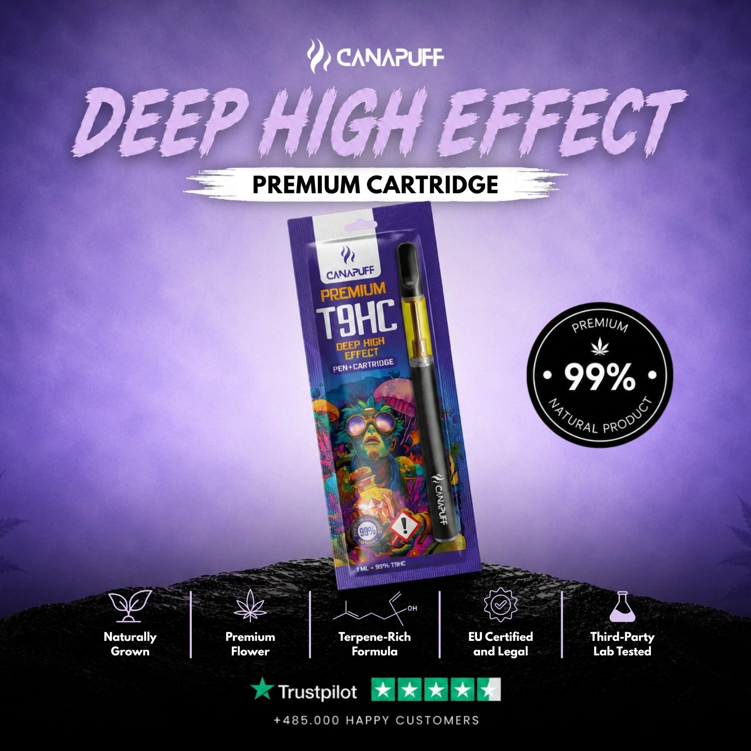 T9HC Pen + Cartouche Deep 99 %