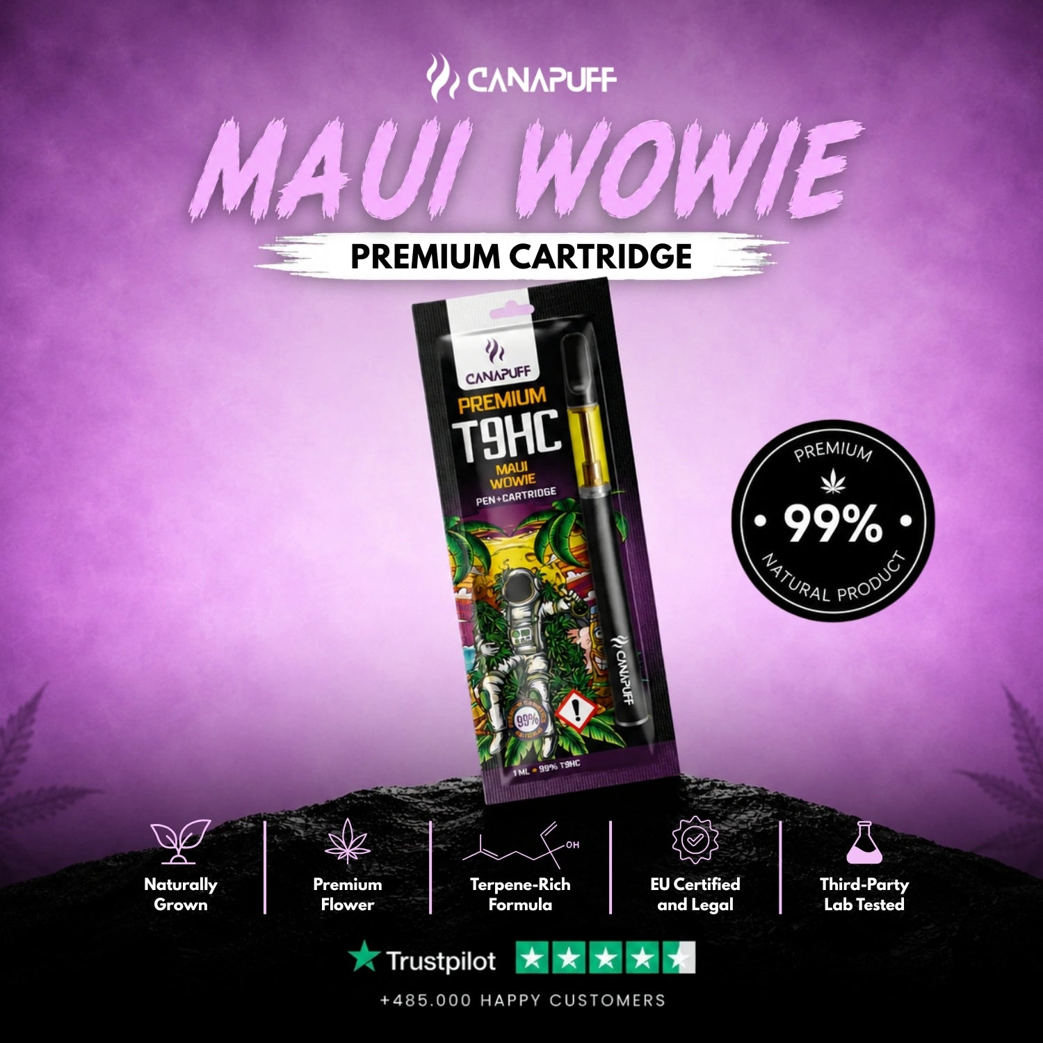 T9HC Pen + Cartouche Maui Wowie 99 %