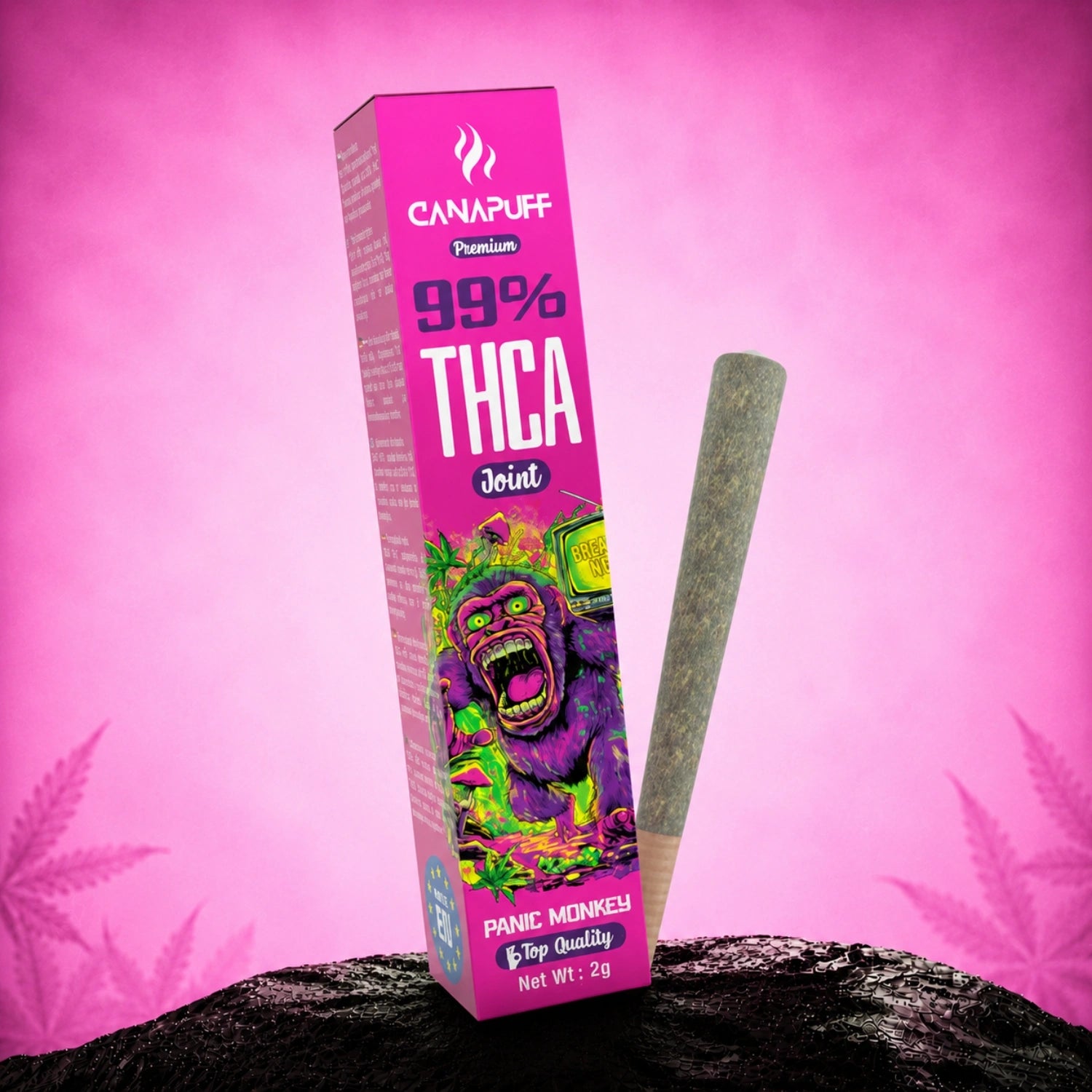Canapuff THCA Joint Panic Monkey 99% 2g