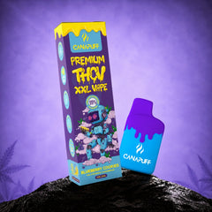 Canapuff THCv XXL Vape Blueberry Cookies 99% 2ml engangspen med æske