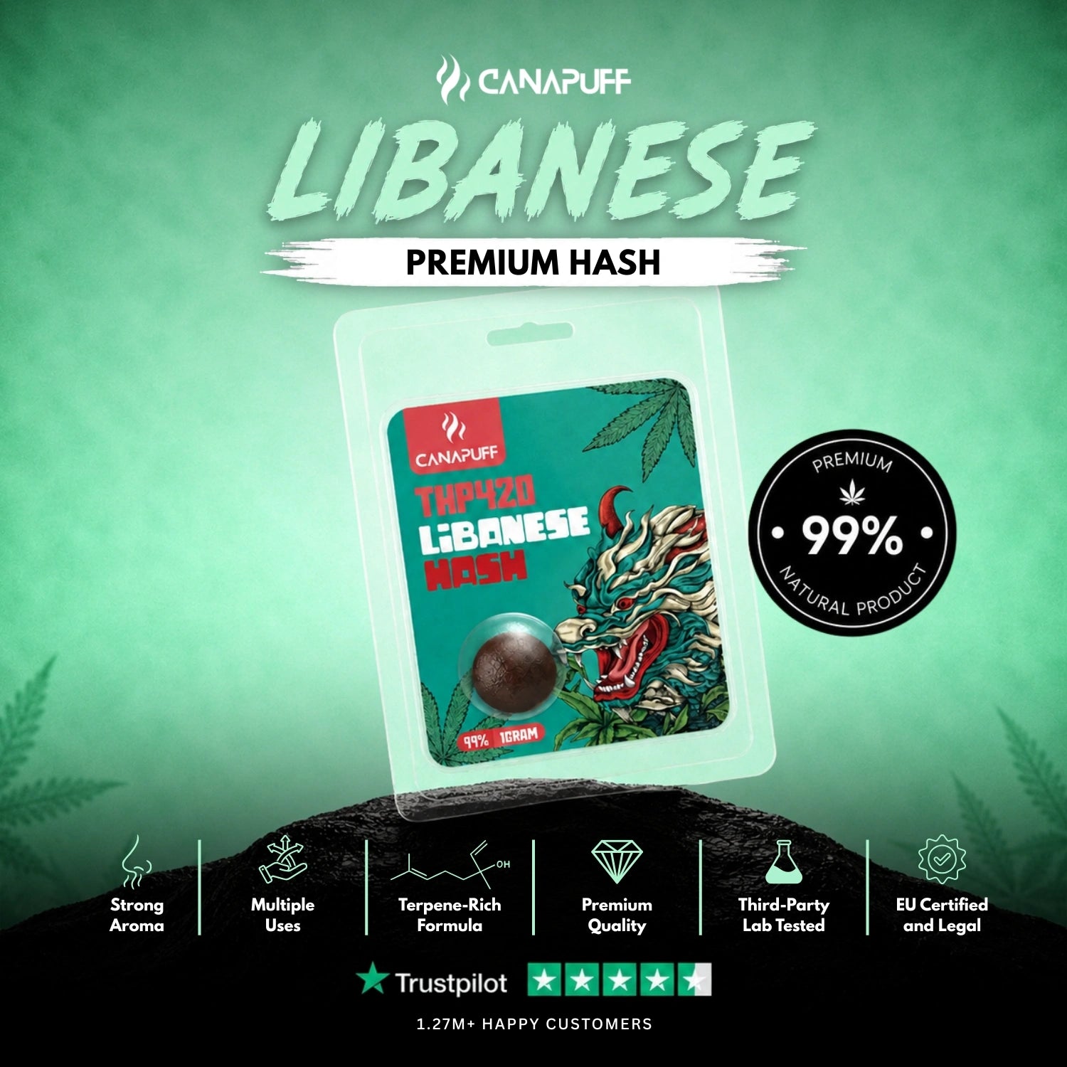 THP420 hash Libanese 99 %
