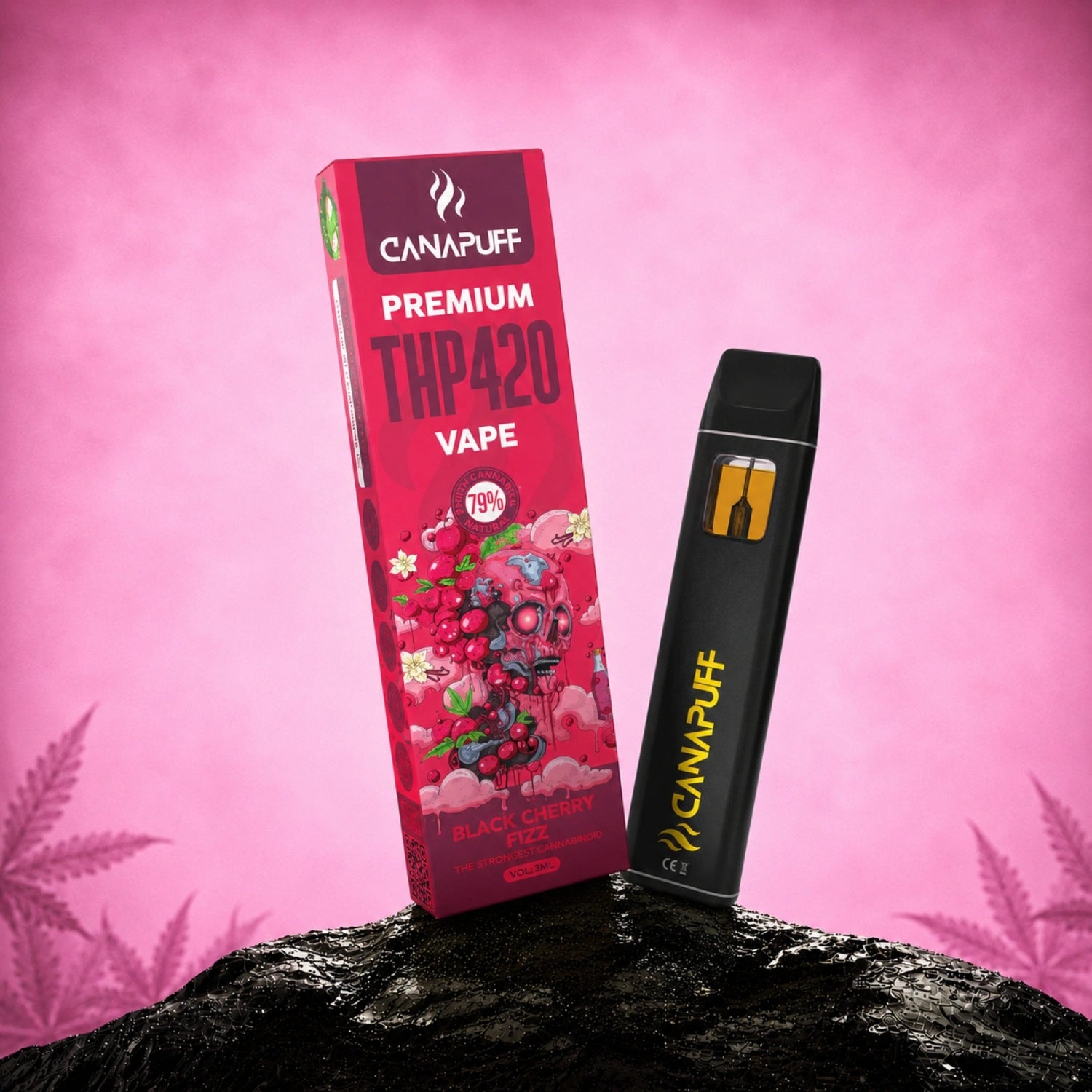THP420 Vape Šumivá černá třešeň 79 % 1 ml