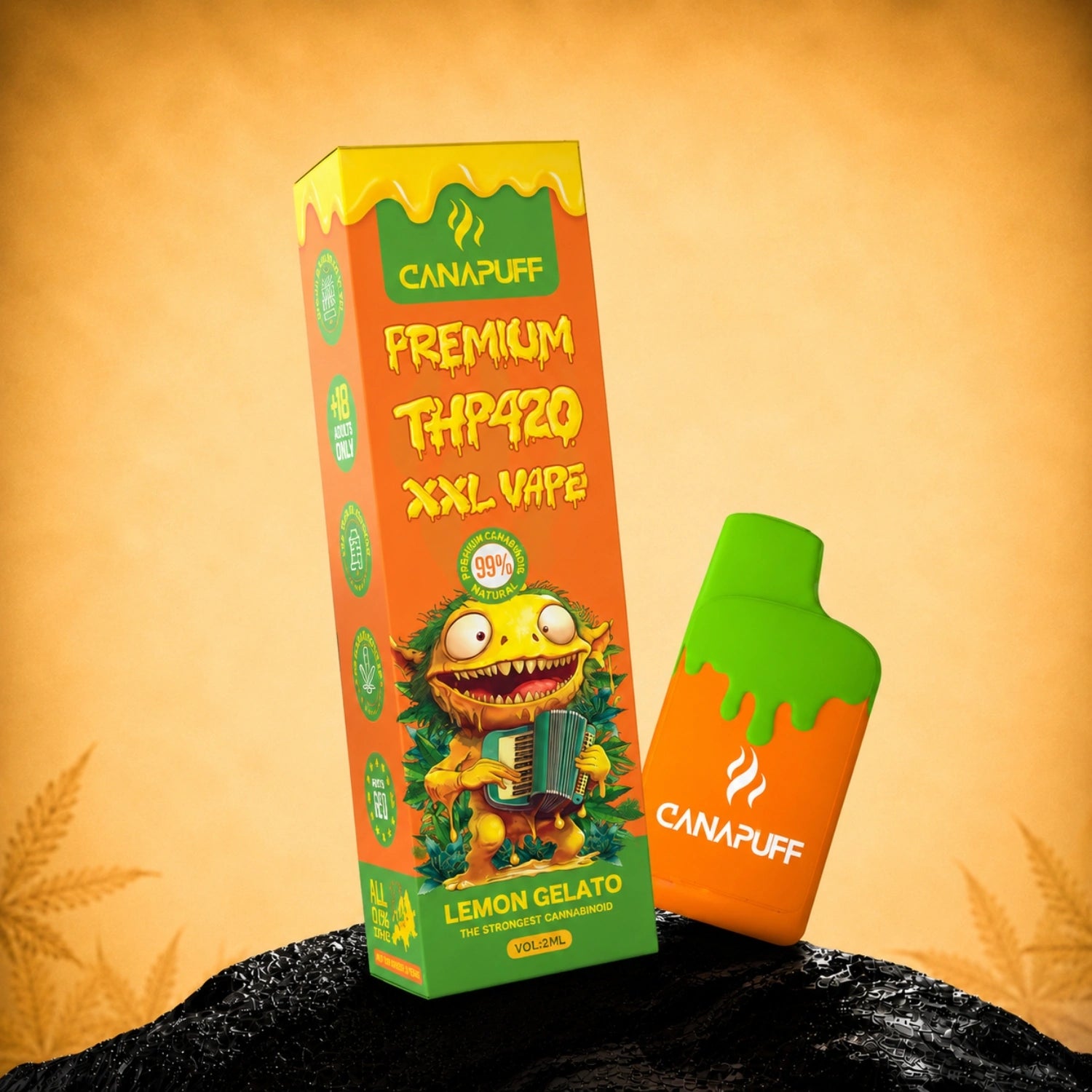 THP420 Vape Lemon Gelato %99 2 ml