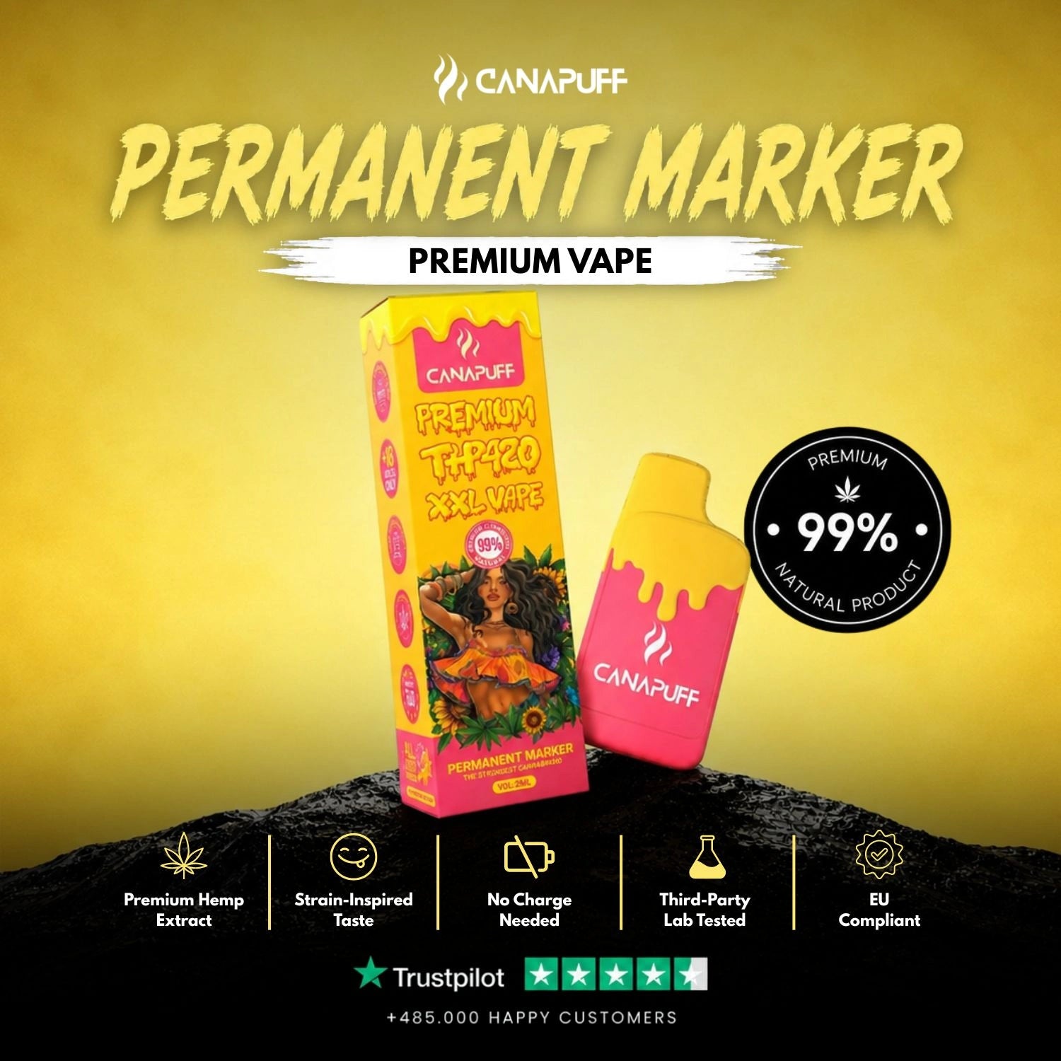 THP420 Vape Permanent Marker 99 % 2 ml