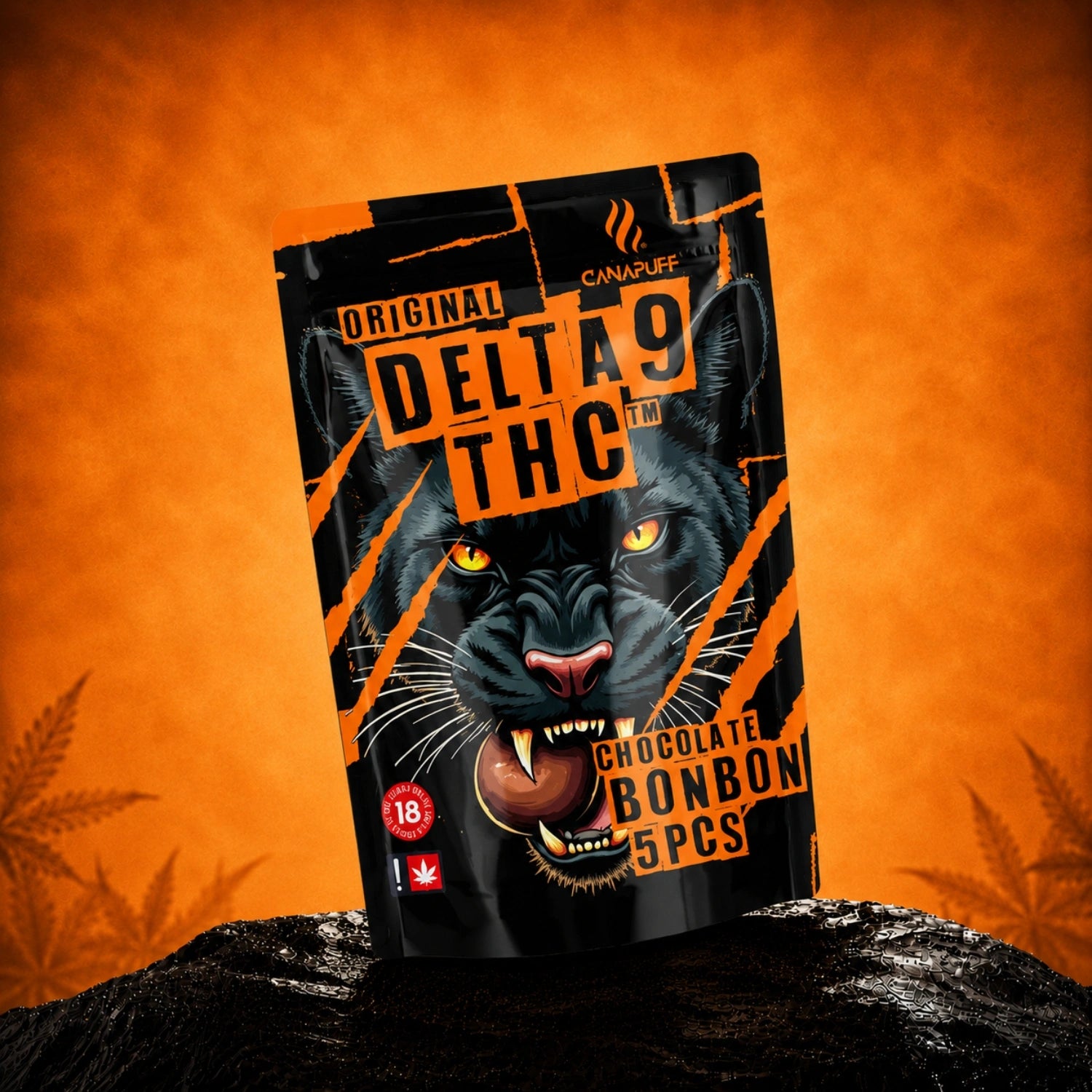 THC Delta-9 čokoládový bonbón