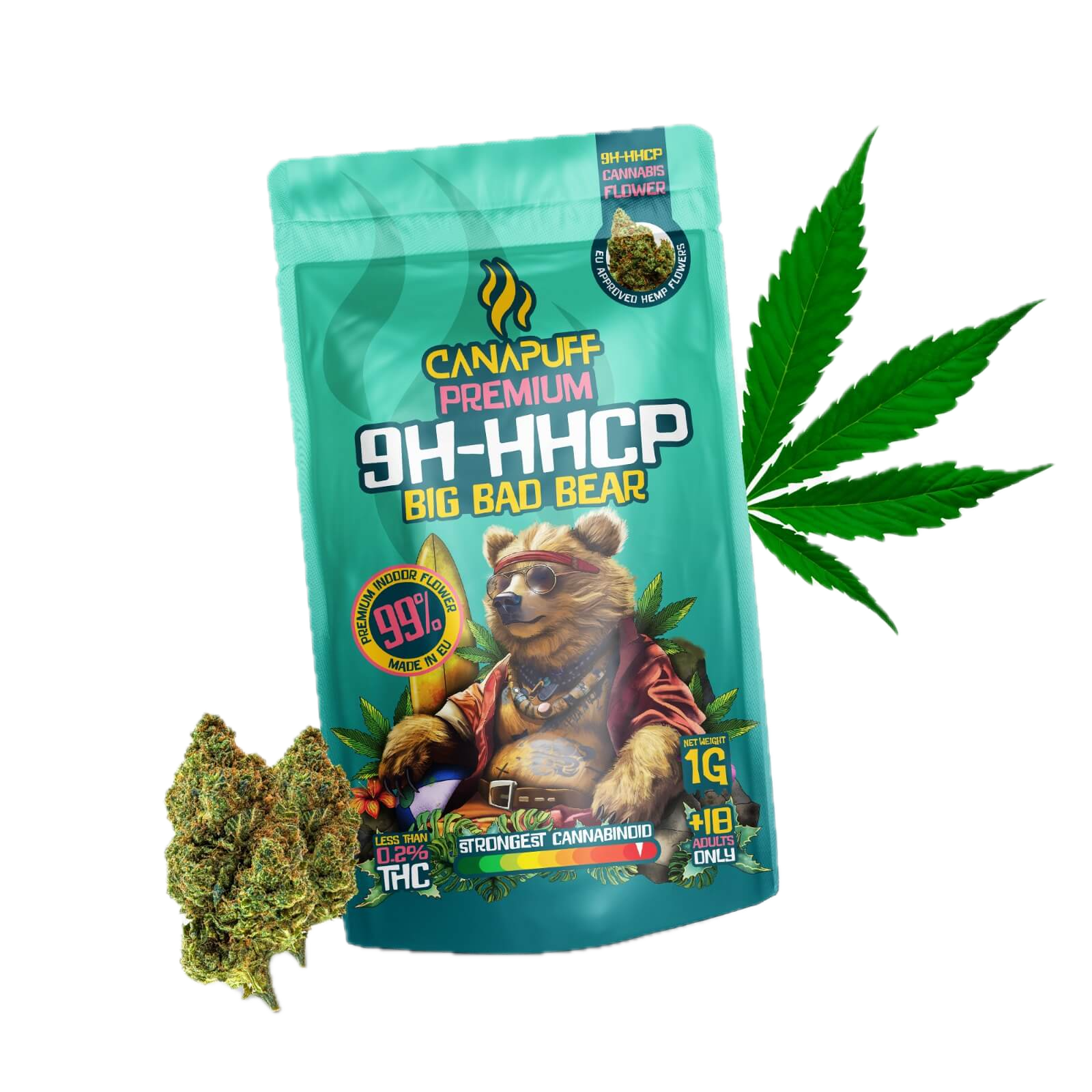 9h-HHCP Květy Big Bad Bear 99%
